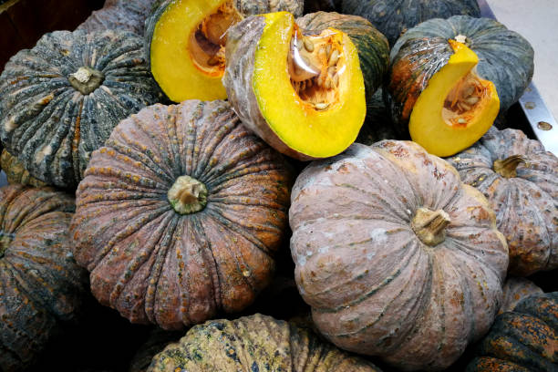 istock Pumpkin heap in market 1178510346