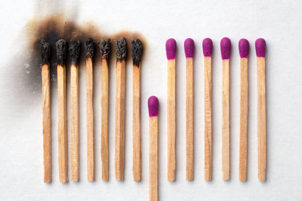 Have a match to give up and avoid other being burned