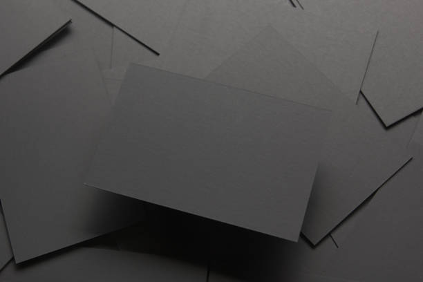 istock Business cards blank. Mockup on color background. Flat Lay. copy space for text 1178511645