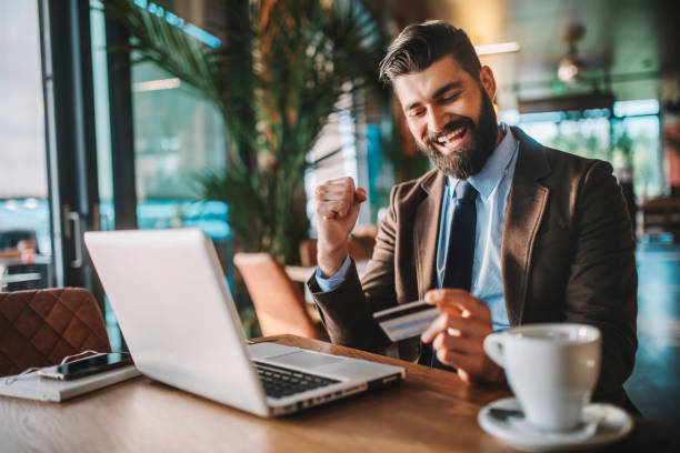 istock Business man drinking coffee in a cafe 1178511990
