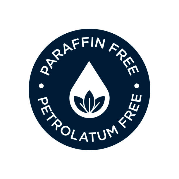 ilustraciones, imágenes clip art, dibujos animados e iconos de stock de icono libre de vaselina de parafina - paraffin