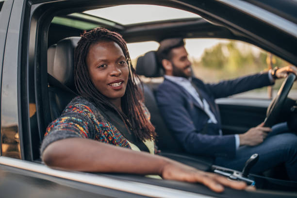 istock Young couple ridding in a car 1178512808
