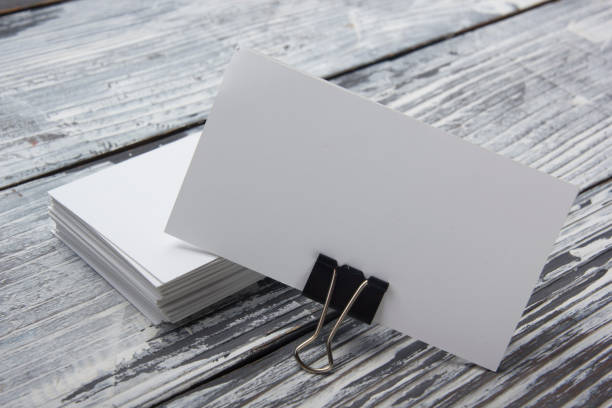 istock Business cards blank. Mockup on color background. Flat Lay. copy space for text 1178513403
