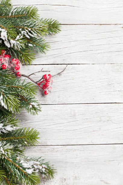 istock Christmas card with fir tree branch 1178513489