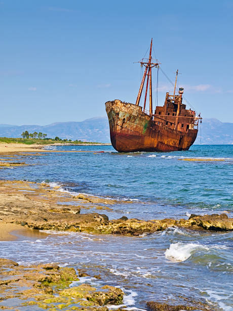istock Rusty big ship 