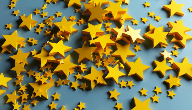 istock Scattered golden stars 1178514475