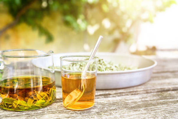 istock verbena tea on old wooden planks 1178516581