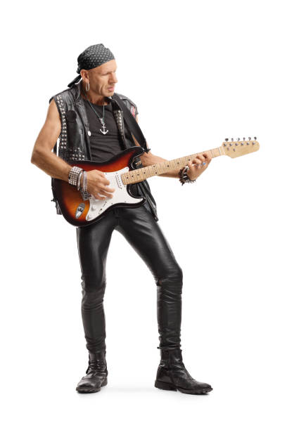 istock Bald man rock star playing a guitar 1178516644