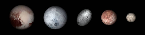 pianeti nani: plutone, eris, haumea, makemake & ceres - ceres foto e immagini stock