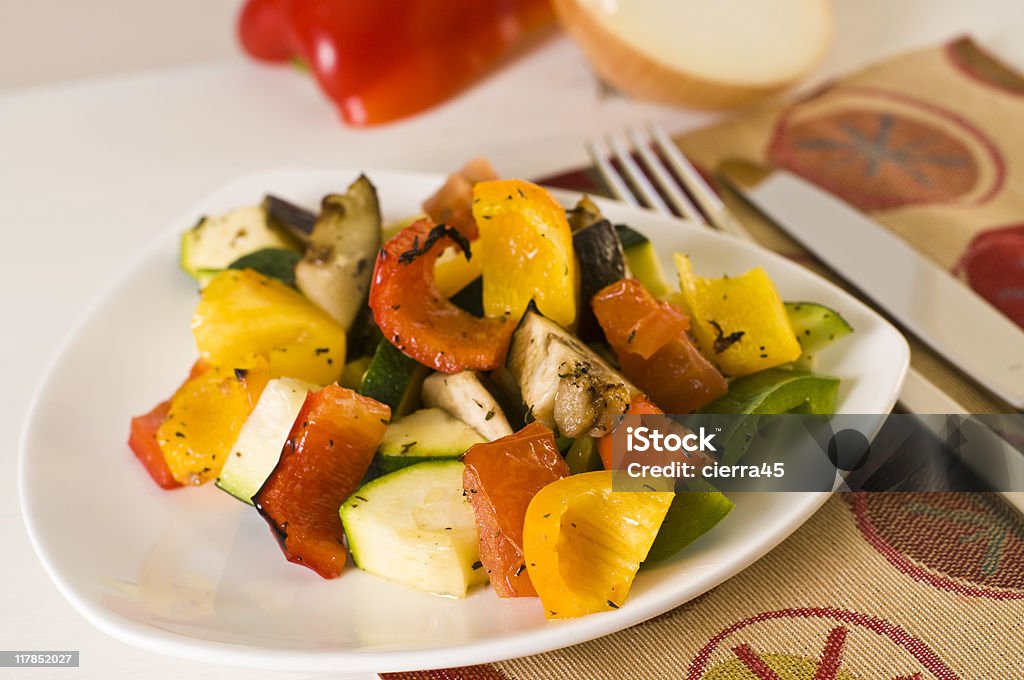 Roasted Vegies  Bell Pepper Stock Photo