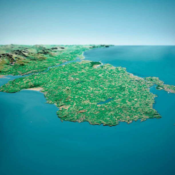 istock Isle Of Anglesey 3D Render Aerial Horizon View From North Sep 2019 1178520626