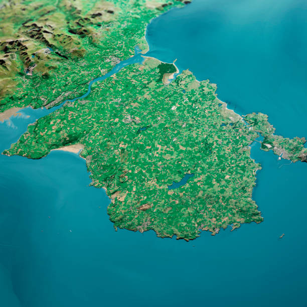 istock Isle Of Anglesey 3D Render Aerial Landscape View From North Sep 2019 1178520670