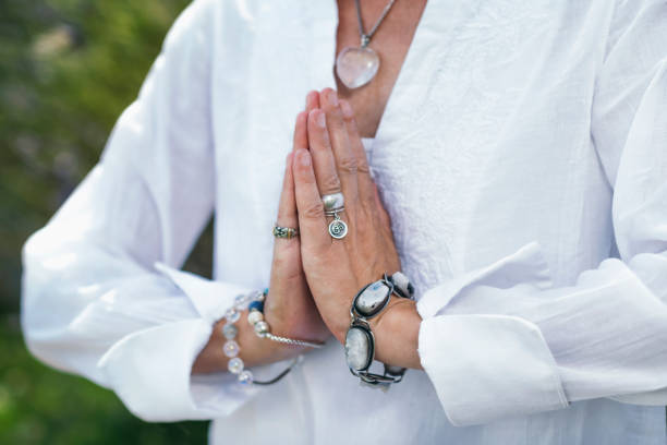 istock Self-Healing Meditation. Hands in a Prayer Position 1178521736