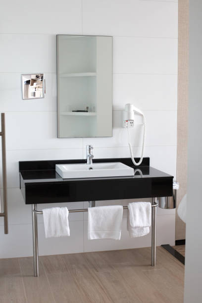 istock Luxury wash ceramic basin and towel in bathroom hotel 1178524713