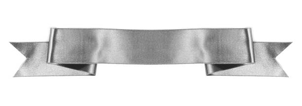 istock Satin ribbon banner on white 1178525330