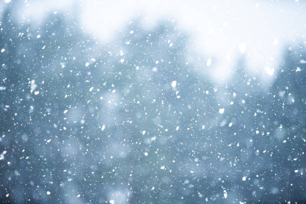Winter scene (xmas) blue background