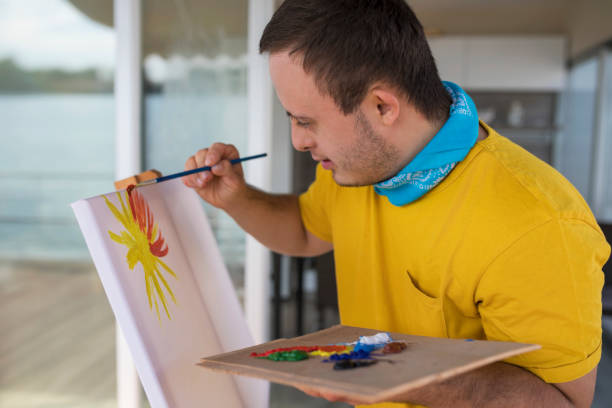 istock Teenager artist with Down syndrome 1178525849