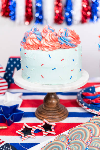 istock Cake, cookies, and fruit and vegetable snack tray 1178528454