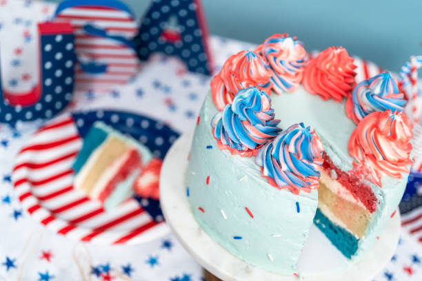 istock Cake, cookies, and fruit and vegetable snack tray 1178528769