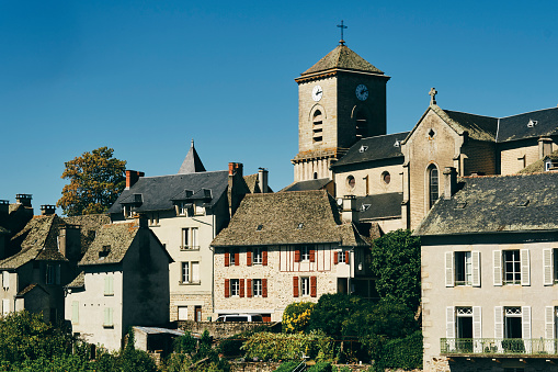 Argentat village in the Dordogne region of France.
