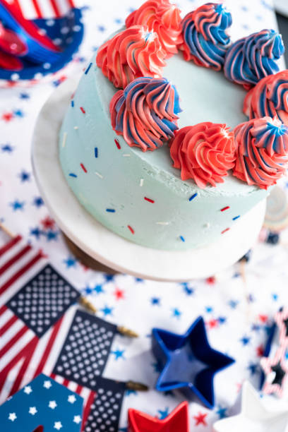istock Cake, cookies, and fruit and vegetable snack tray 1178529510