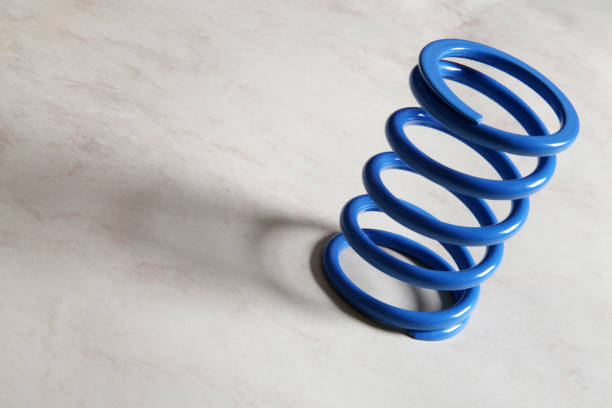 new metal springs texture background