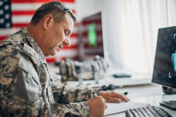 istock US soldier working in army headquarters 1178533864