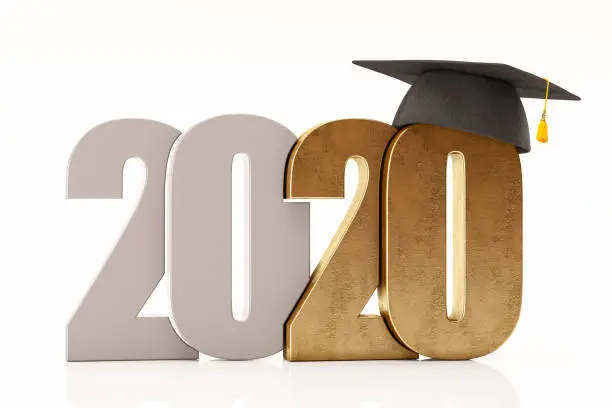 Photo of New Year Concept 2020 with Graduation Hat