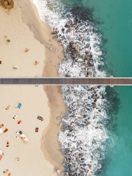 istock Aerial view of people at the beach 1178538678