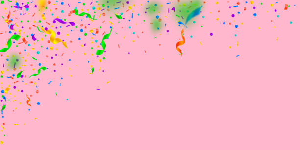istock Streamers and confetti. Festive tinsel and foil ri 1178540398