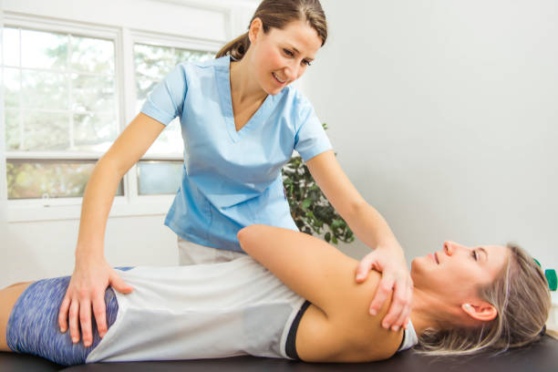 istock A Modern rehabilitation physiotherapist at work with client 1178540887
