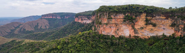 istock Aerial view of table mountains cliffs with foothills covered with rainforest, Chapada dos Guimarães, Mato Grosso 1178542457