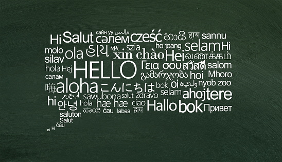 Hello word  in different languages