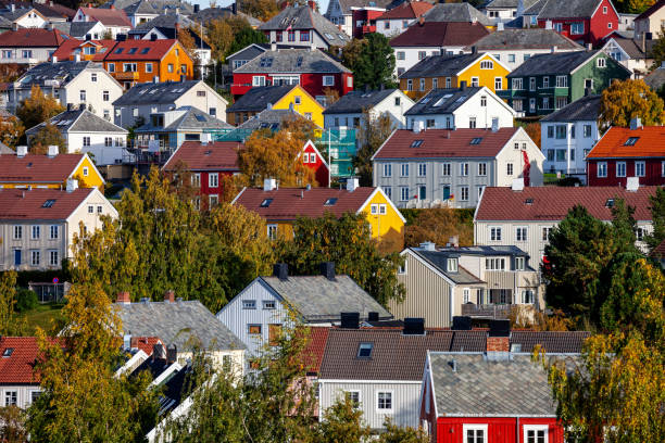Trondheim view - Norway stock photo