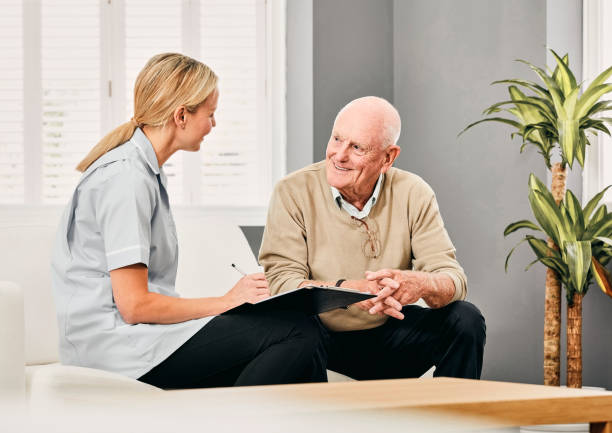 istock Senior Male with nurse 1178545059