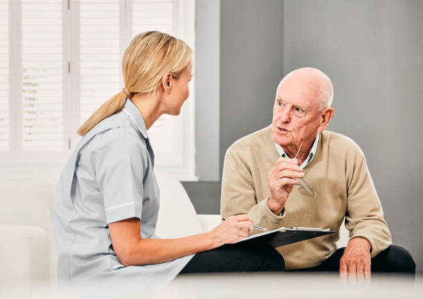 istock Senior Male with nurse 1178545089