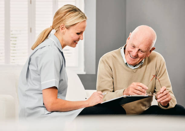 istock Senior Male with nurse 1178545158