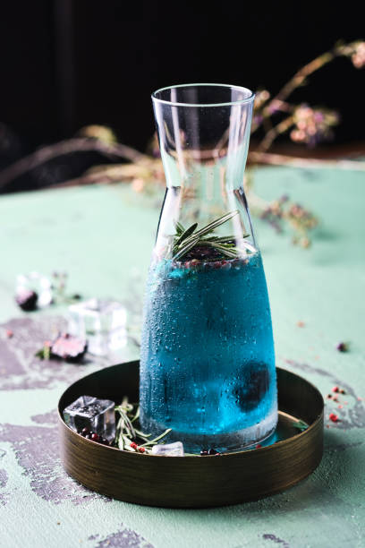 istock Cold Curacao Lemonade with Rosemary and Blackberry. 1178546635