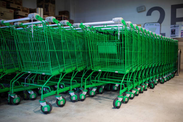 istock Shopping trolleys at supermarket 1178546720