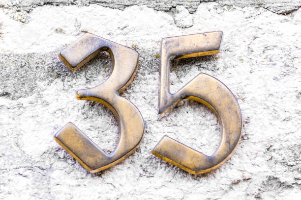 istock House Number 35 on the Building Wall 1178548124