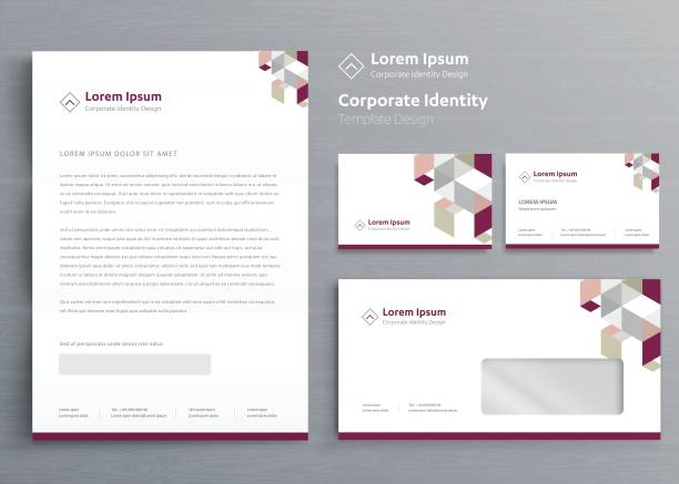 istock Classic stationery business Corporate Identity template design,  Brochure, flyer Digital Communication report Vector illustration mockup 1178554309