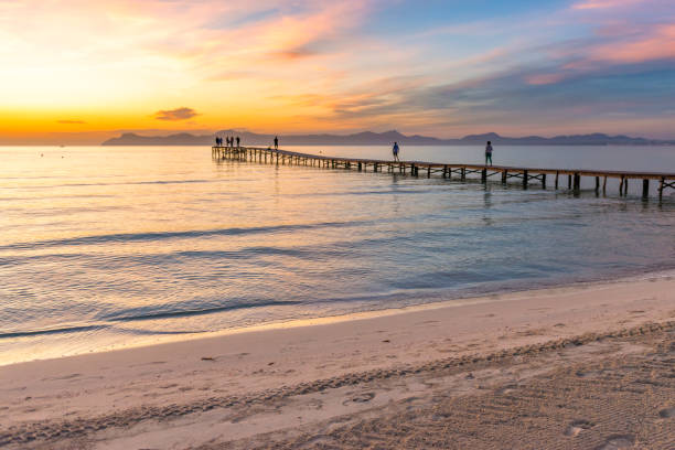 Wonderful sunrise at Alcudia Majorca
