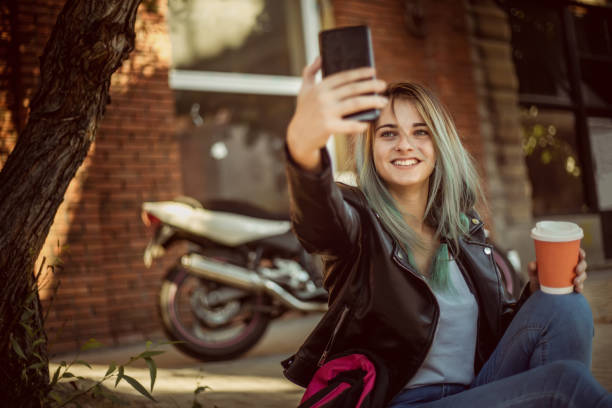 istock Female motorcyclist 1178556638