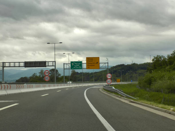 istock Speed limit signs on the highway 1178557123