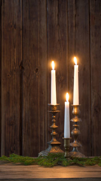 istock Christmas decoration on old wooden background 1178558065
