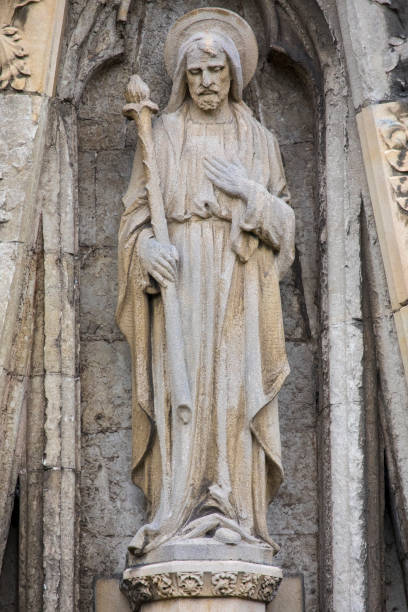 istock Sculpture on the Exterior of Exeter Cathedral in Devon, UK 1178559293