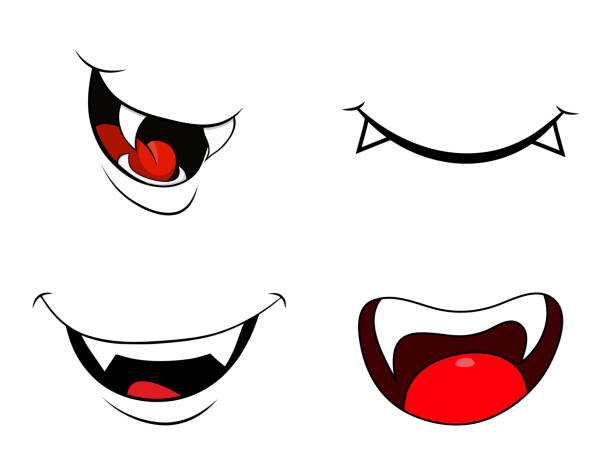 240+ Drawing Of A Bloody Vampire Mouth Stock Illustrations