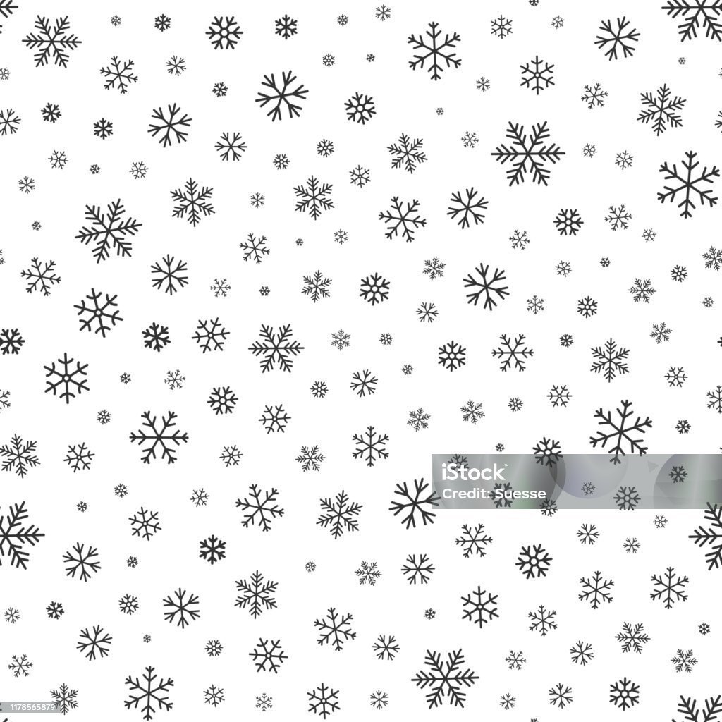 Snow Pattern Cards Seamless Snowflake Pattern