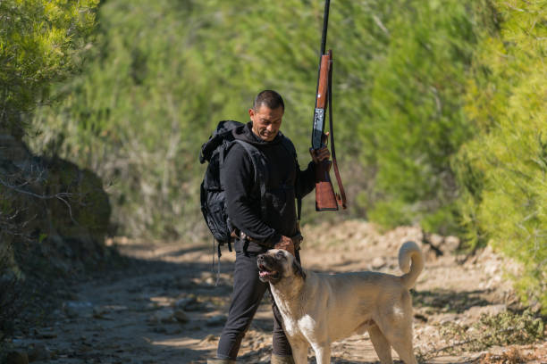 Free picture: sport, hunting, rifles, hunting, dog
