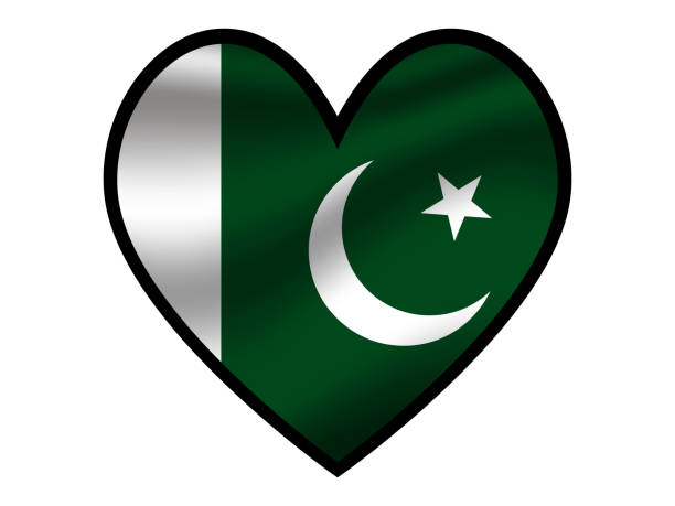 istock Pakistan National flag inside Big beautiful heart. Original colors and proportion. vector illustration, world countries from all continent and teritorries set. Isolated on white background 1178567456